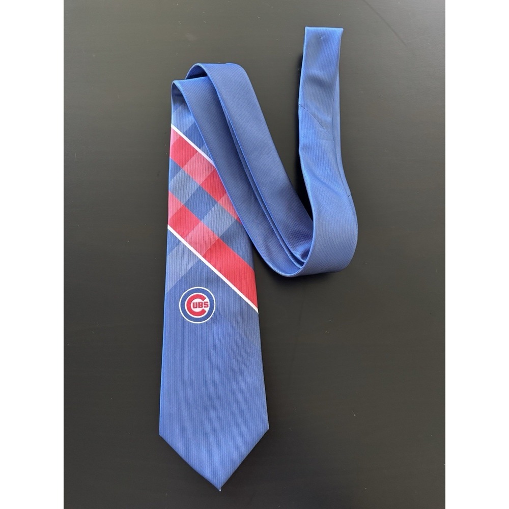MLB Chicago‎ Cubs Tie Necktie Red Blue Striped